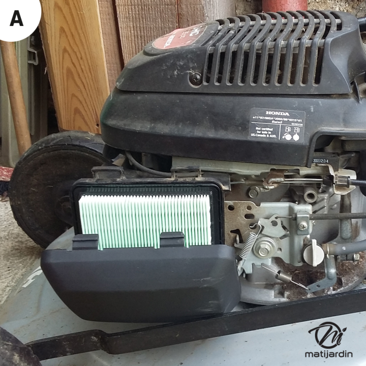 Filtre à air adaptable pour moteur Honda N° 17211-ZL8-000. Par 2